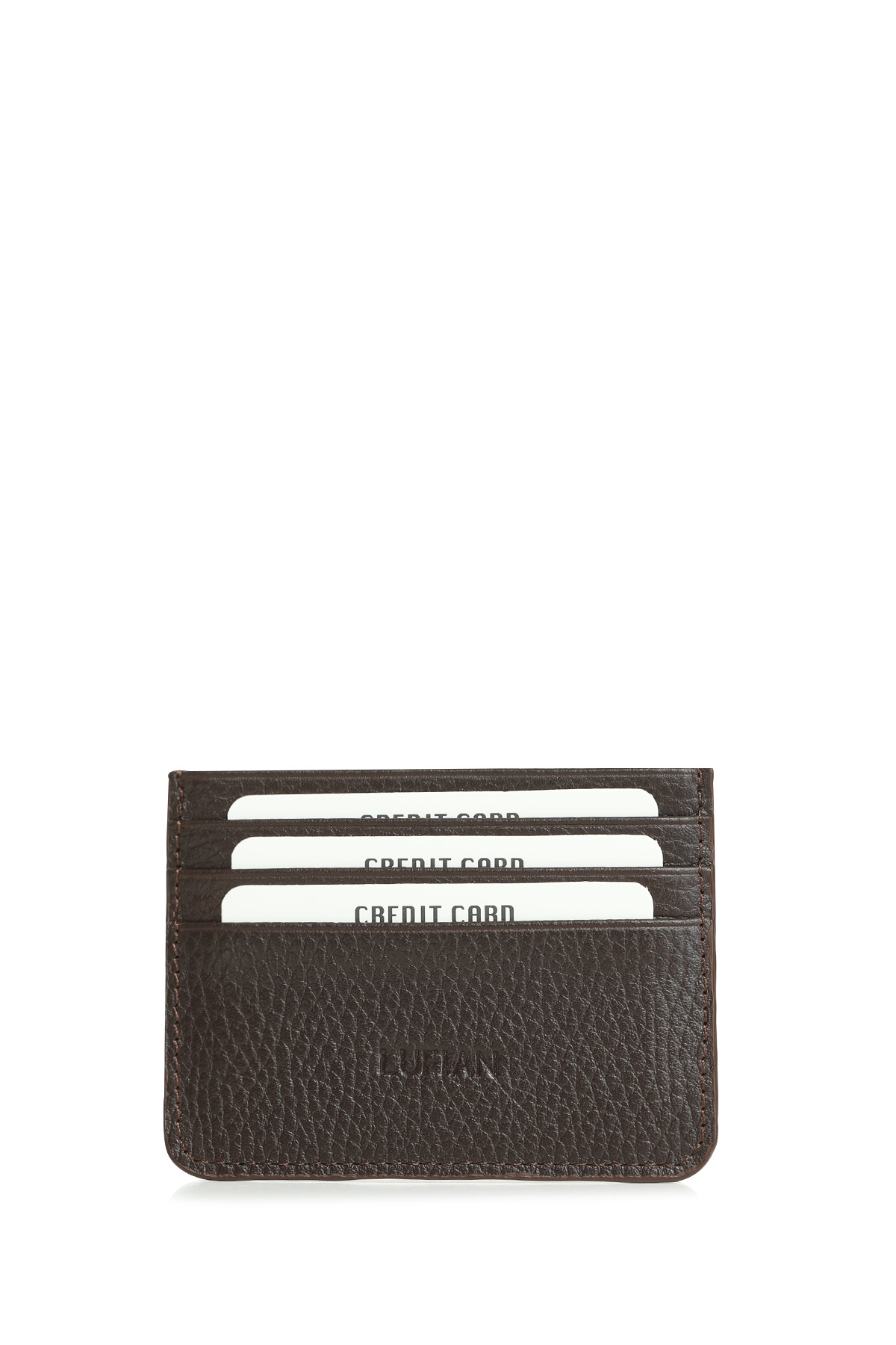 Lufian  Alferd Erkek Deri Kartlık Kahverengi - Görsel 2