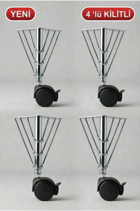 elbse Metal Gövde Frenli Tekerlekli Masa Ayağı,akıllı Sehpa Ayağı, Sihirli Se...