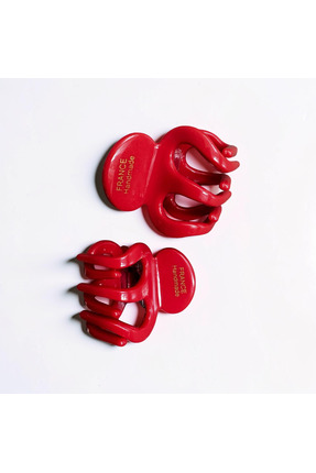 Xui Marka (yho) Kemik Asetat Mandal Toka/ Mini Model Modern İtal Toka 2 Adet ...