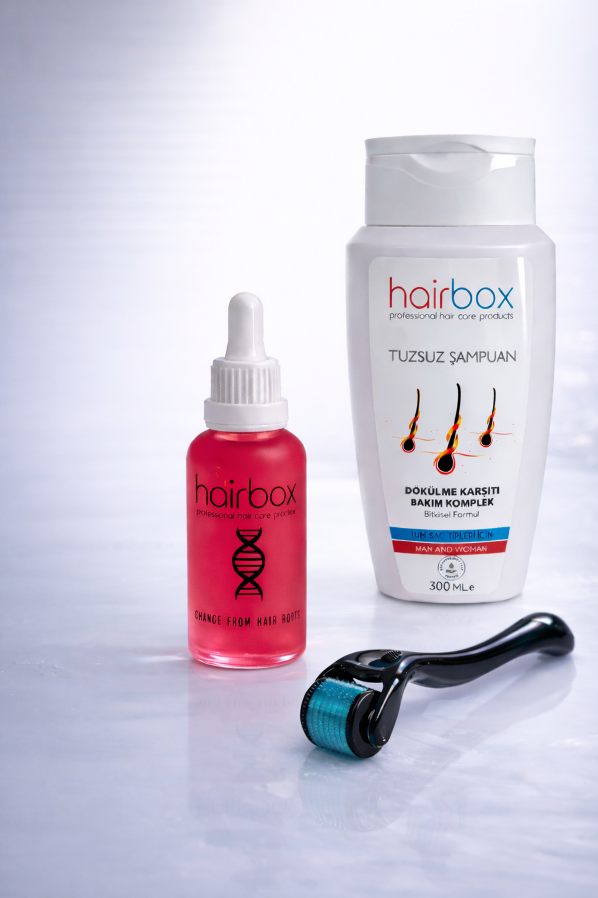 Saç Gürleştirici Serum - Saç Losyonu - Saç Bakım Yağı (1ADET SERUM ROLLER ŞAMPUAN) — a47890 — تصویر 3 از 8