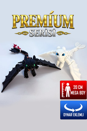 YAGLİZ Premium Özel Seri Dişsiz ve Işığın Öfkesi 2'li Figür Ejderhanı Nasıl E...