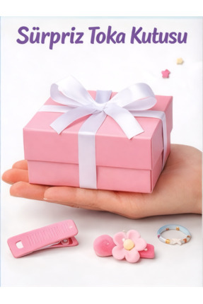 BTRENDY Kız çocuk minik ve büyük değişik boylarda karışık süpriz toka kutusu
