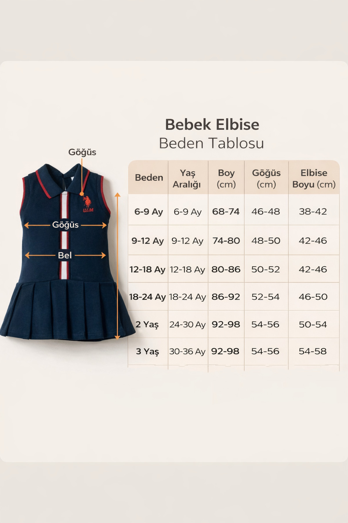 U.S. Polo Assn. KIZ BEBEK KOLSUZ POLO YAKA PİKE %100 PAMUK ELBİSE fotoğrafı 6 (önizleme)