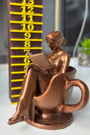 DENGE Kitap Okuyan Kadın Biblo – Kahve Dekoru Yenilenen Tasarım