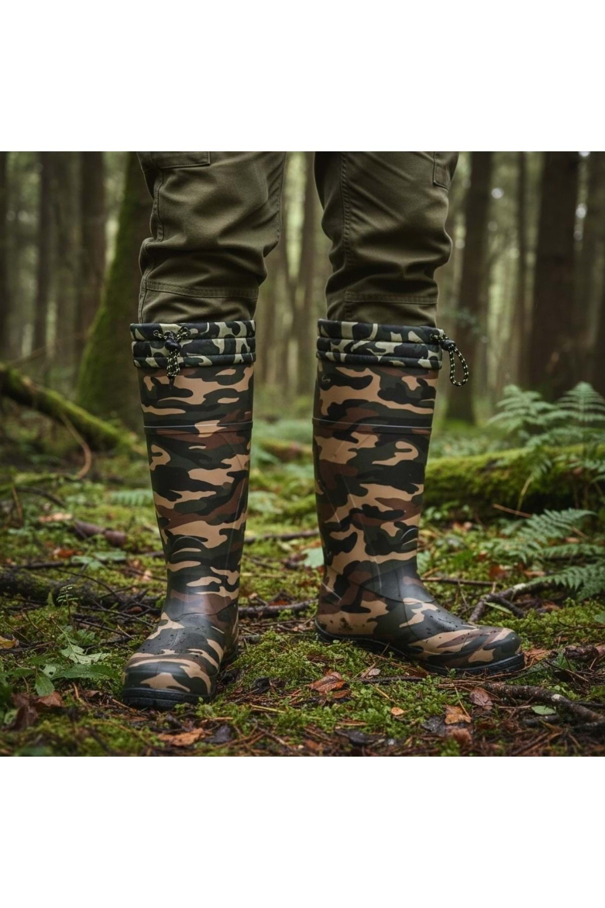 ÇİĞDEM KUNDURA  ULAŞ İÇİ YÜNLÜ AVCI ÇİZMESİ