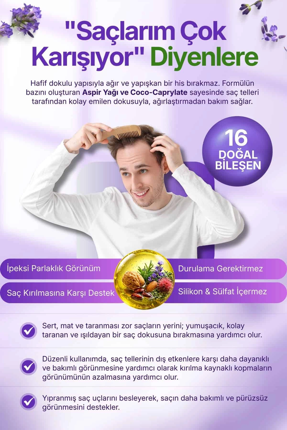 Saç Bakım Yağı / 50 ml — P1513S2815 — تصویر 5 از 6