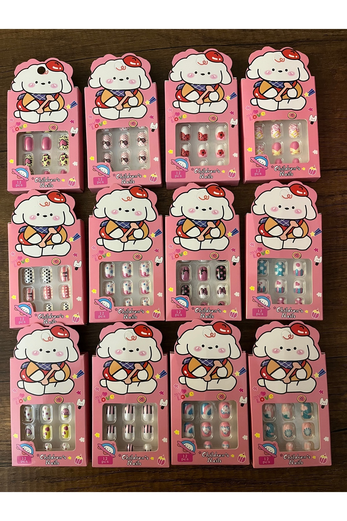 synshop 1 Paket Çocuk Takma Tırnak Yapışkanlı fotoğrafı 2 (önizleme)