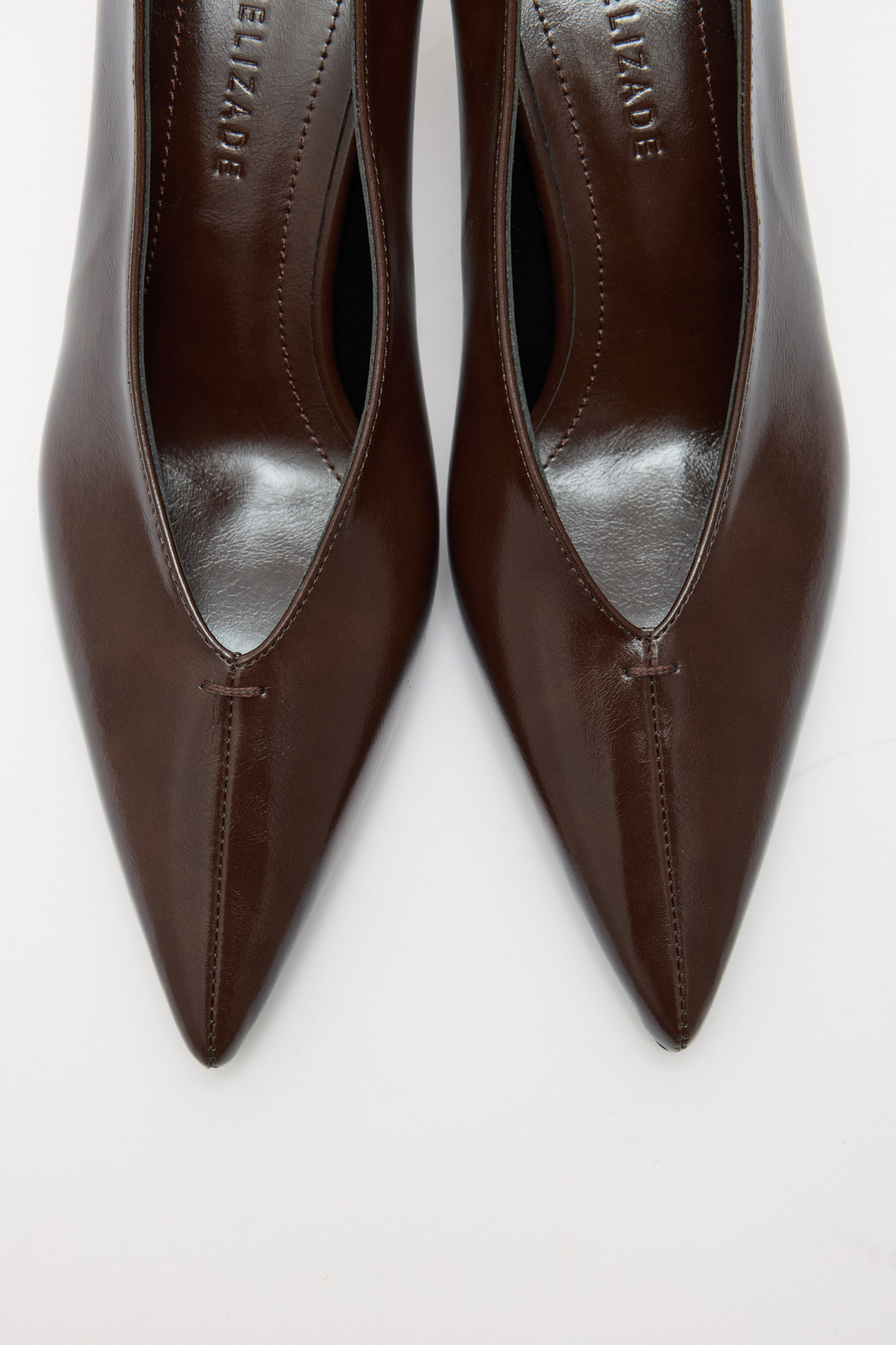 LUTVELIZADE  Topuklu 2603 - Sivri Burun Klasik Acı Kahve Kadın Topuklu - Görsel 4