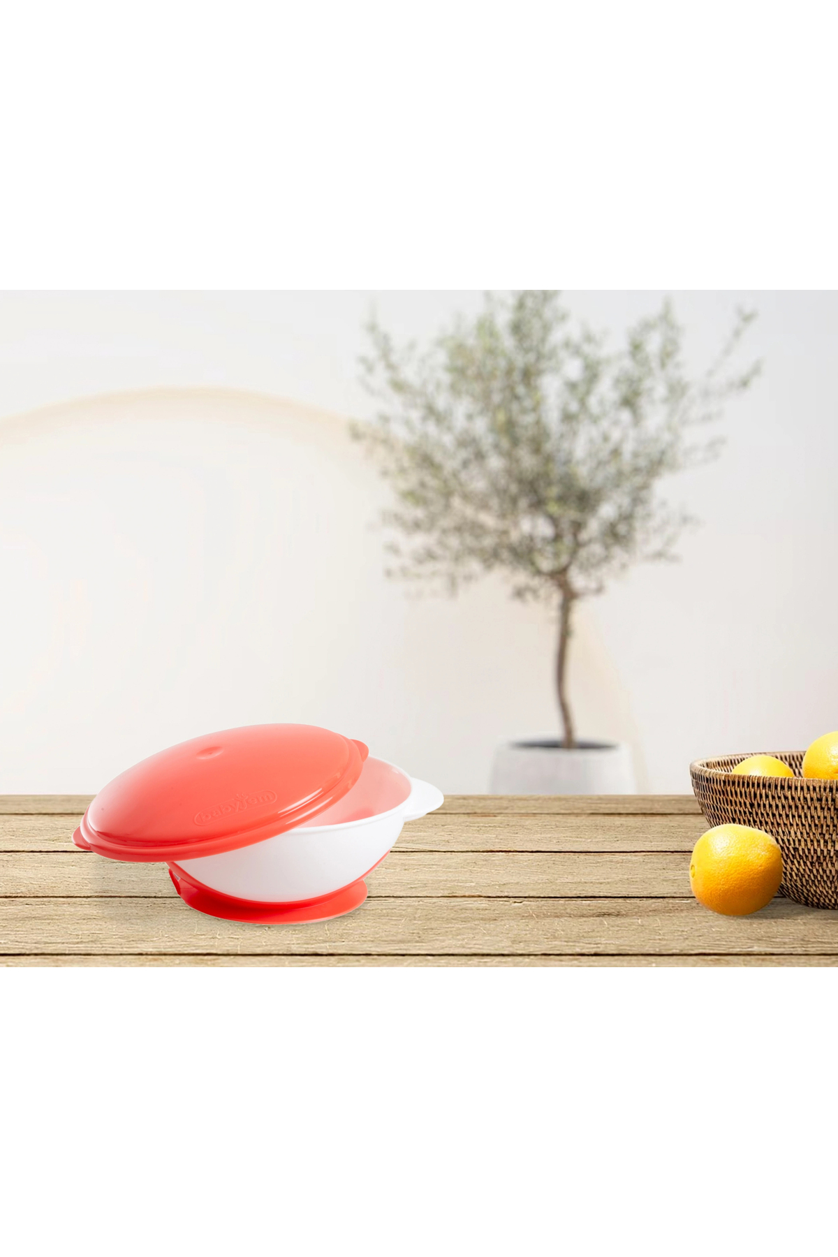 Babyjem 565 Vakumlu Mama Tabağı Kırmızı fotoğrafı 3 (önizleme)