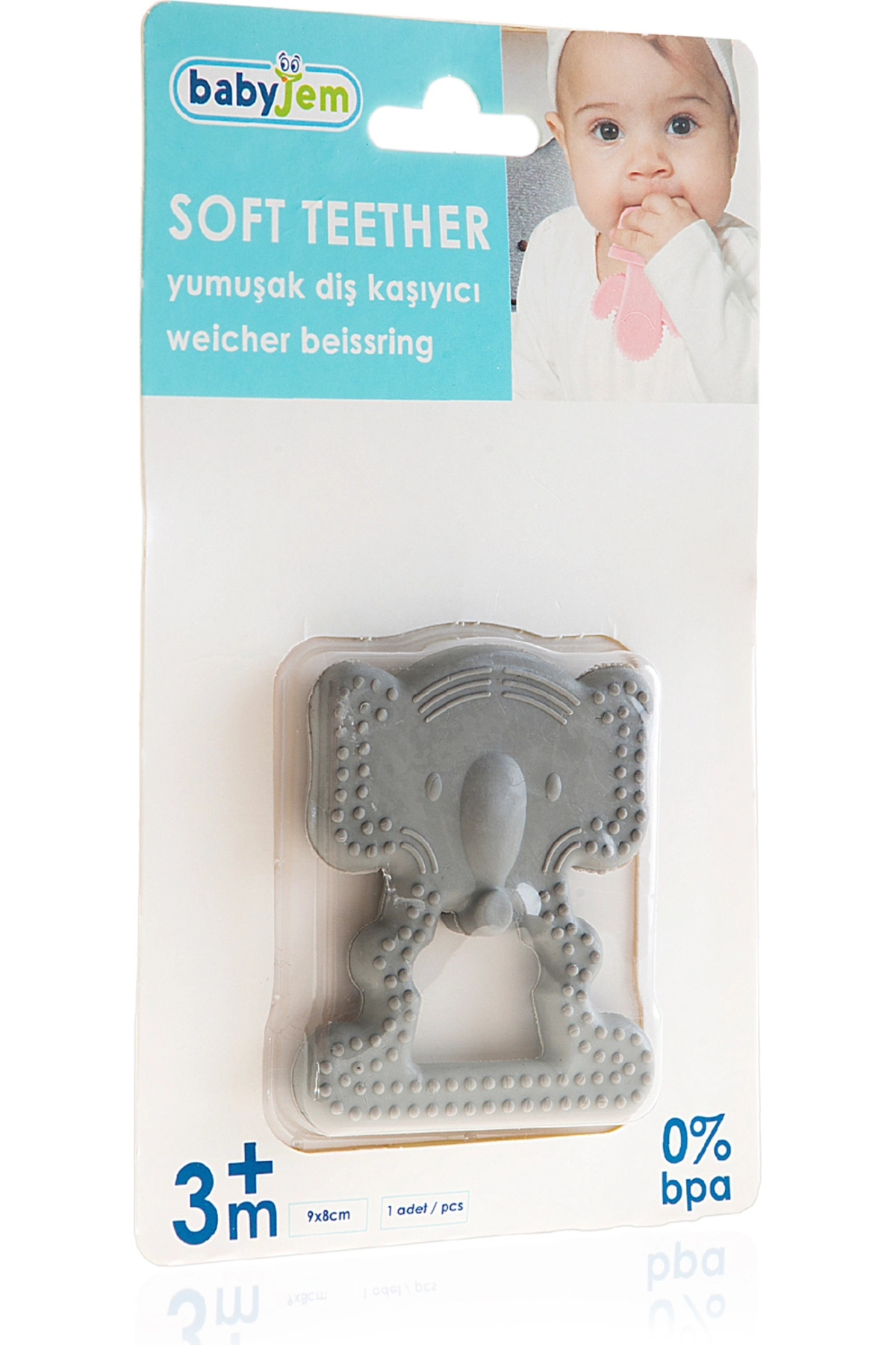 Babyjem Diş Kaşıyıcı Fil 628 Gri fotoğrafı 7 (önizleme)