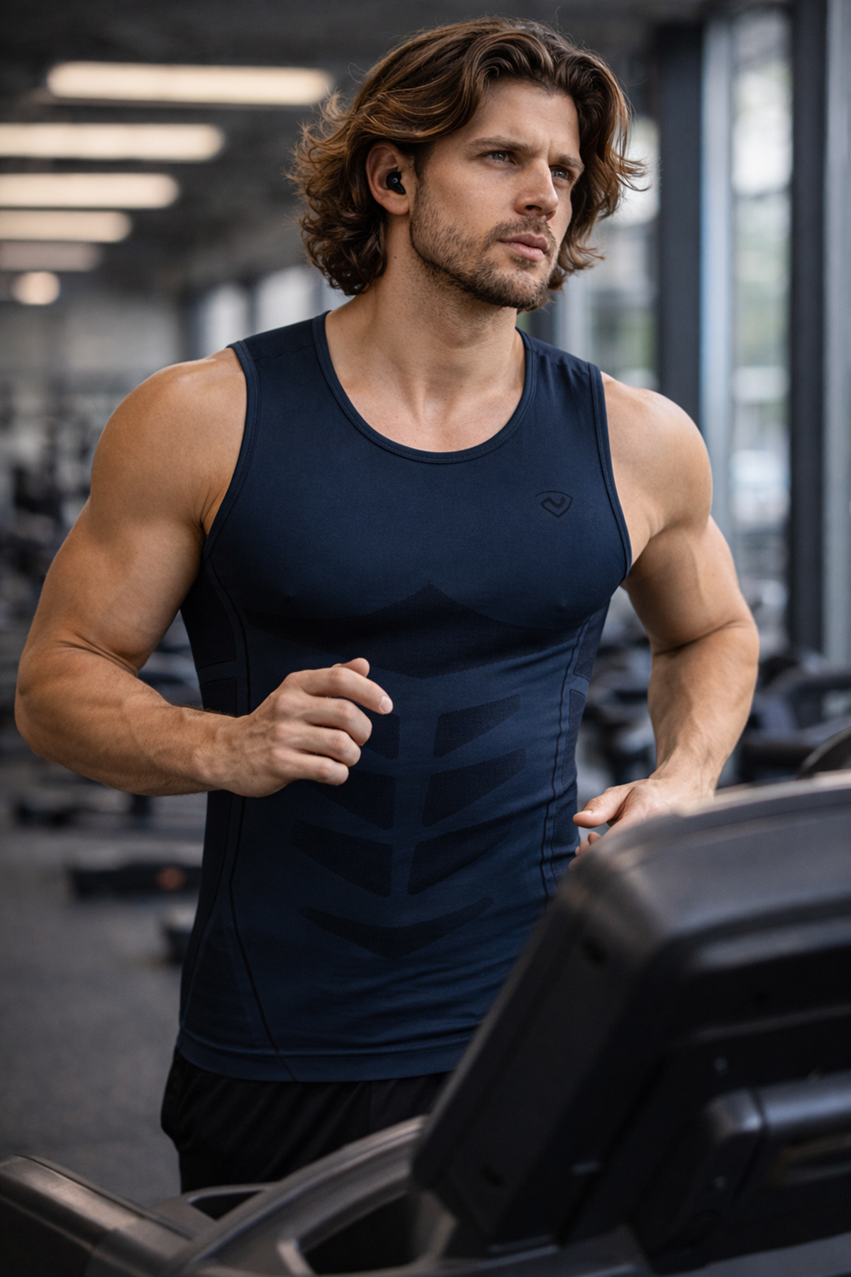 MioFit Erkek Breathable Mesh Dikişsiz Spor Atlet görsel 3