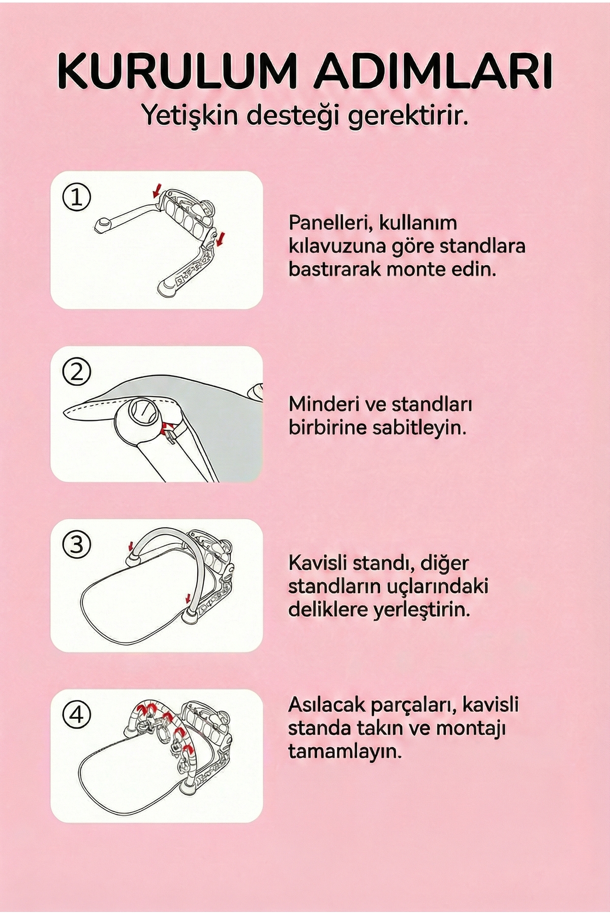 PAPAYA Pembe Aynalı Çıngıraklı Oyun Halısı Piyanolu fotoğrafı 3 (önizleme)