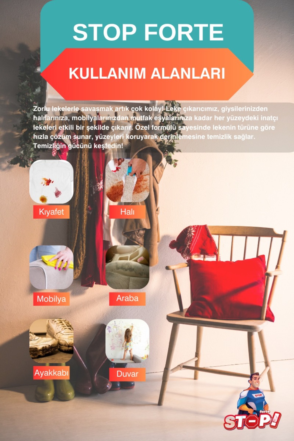 STOP Forte Leke Çıkarıcı 750 ML fotoğrafı 4 (önizleme)