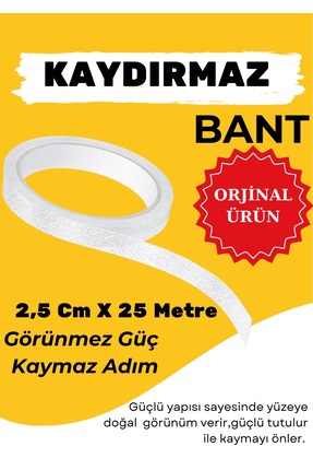 MACTAC Şeffaf Kaydırmaz Bant Merdiven,Zemin, Banyo ve Havuz Kenarı Güvenlik B...