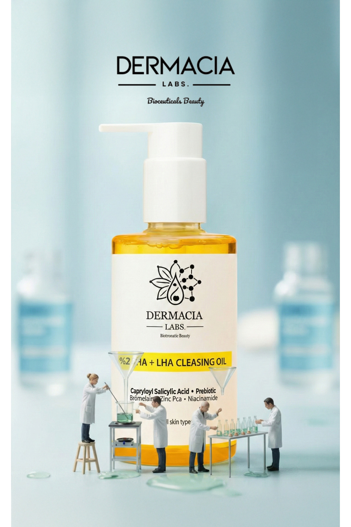 BHA +LHA, Salisilik Asit, Siyah Nokta Karşıtı, Yüz ve Vücut Arındırıcı Temizleme Yağı 200 ml — DL-CLO200 — تصویر 5 از 6