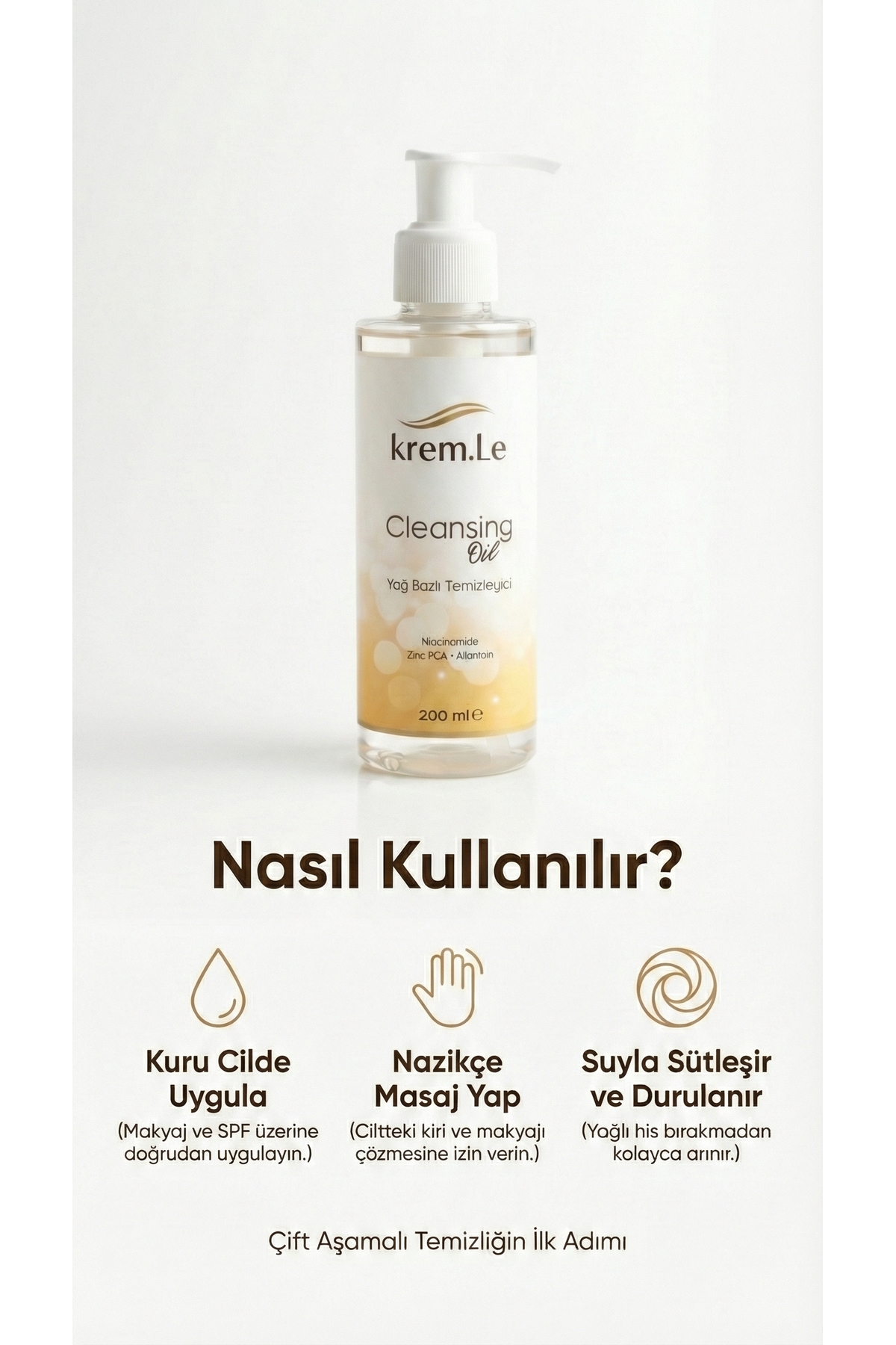 CLEANSİNG OİL 200 ml – Makyaj ve Güneş Kremi Temizleme Yağı, Yağ Bazlı Yüz Temizleyici — 004 — تصویر 6 از 9