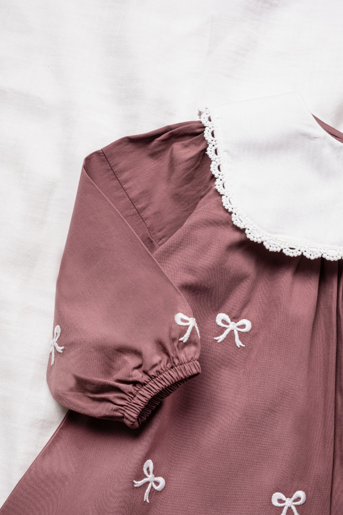 Vauva Nakışlı Elbise Bebek Çocuk Nakışlı Yaka Detaylı Bayramlık Elbise fotoğrafı 3 (önizleme)