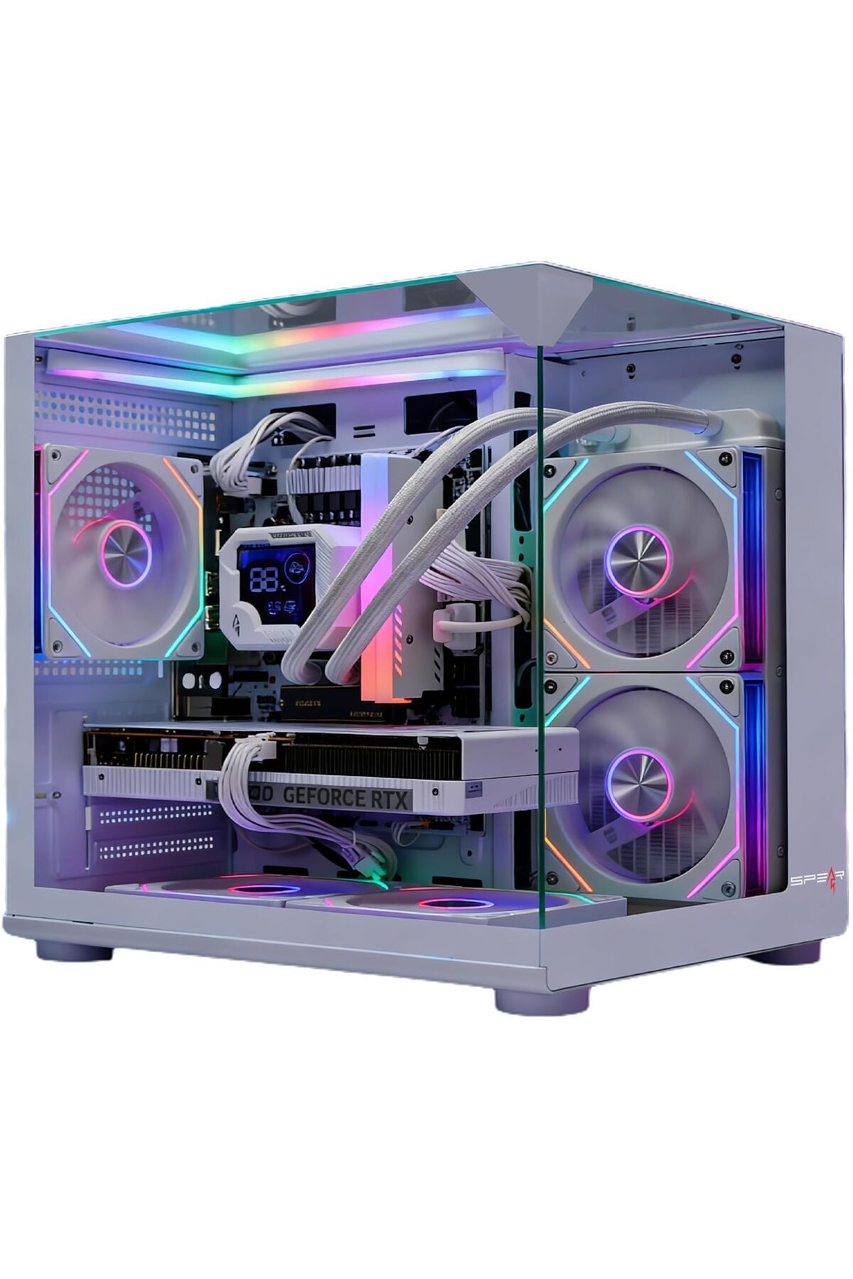 كمبيوتر ألعاب بمواصفات: معالج فائق السرعة 5-225 فهرنهايت، بطاقة رسومات RTX5060، لوحة أم H810، ذاكرة