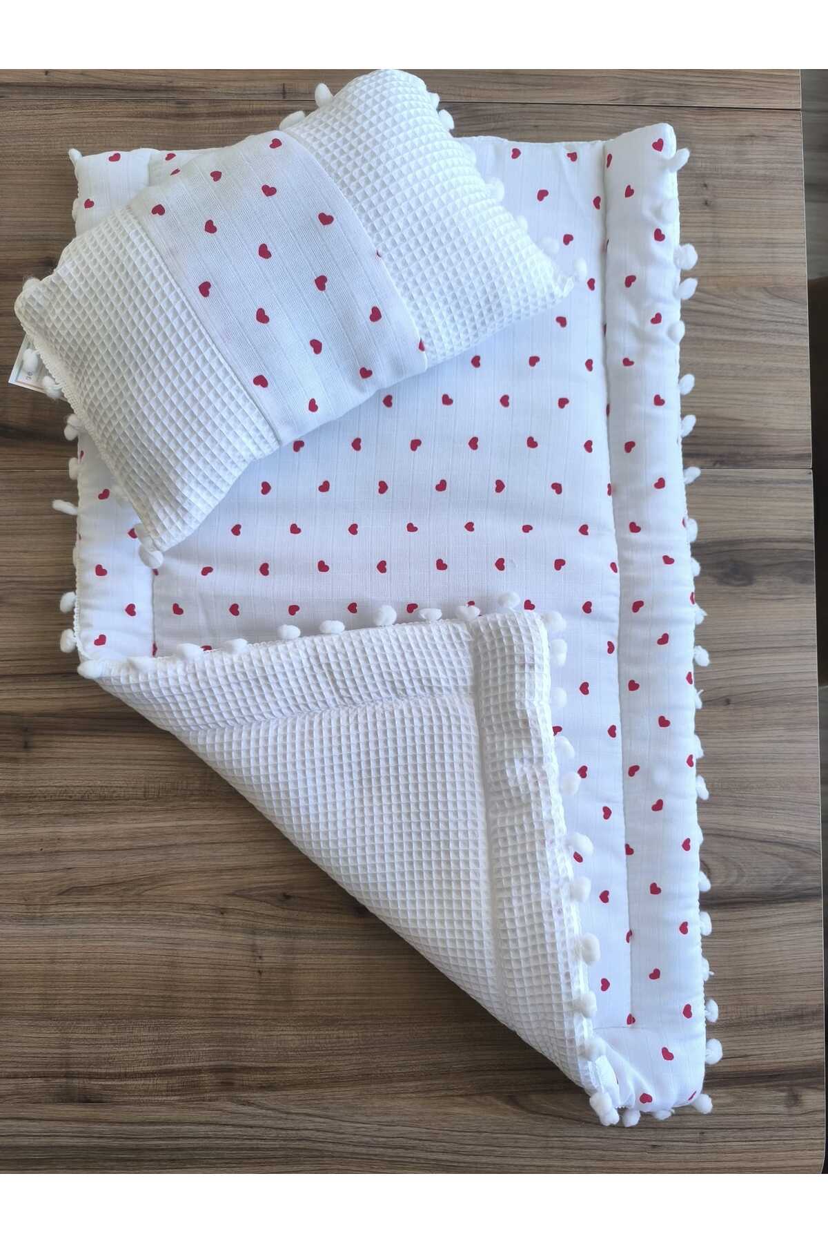 BELLOT Laura Baby Ponponlu Alt Açma Minderi fotoğrafı 6 (önizleme)