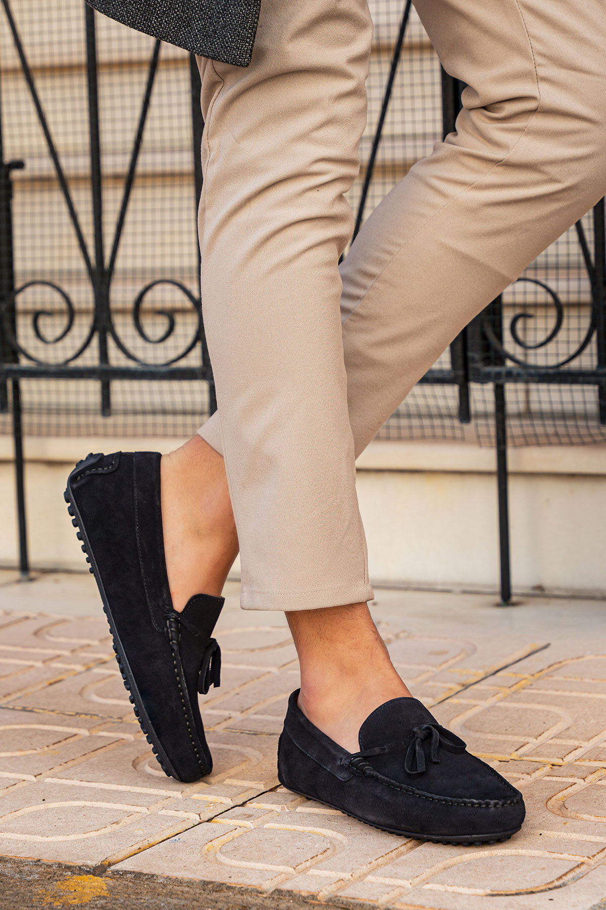 PANORAMA  Makosen Dikişli Hakiki Deri Erkek Babet