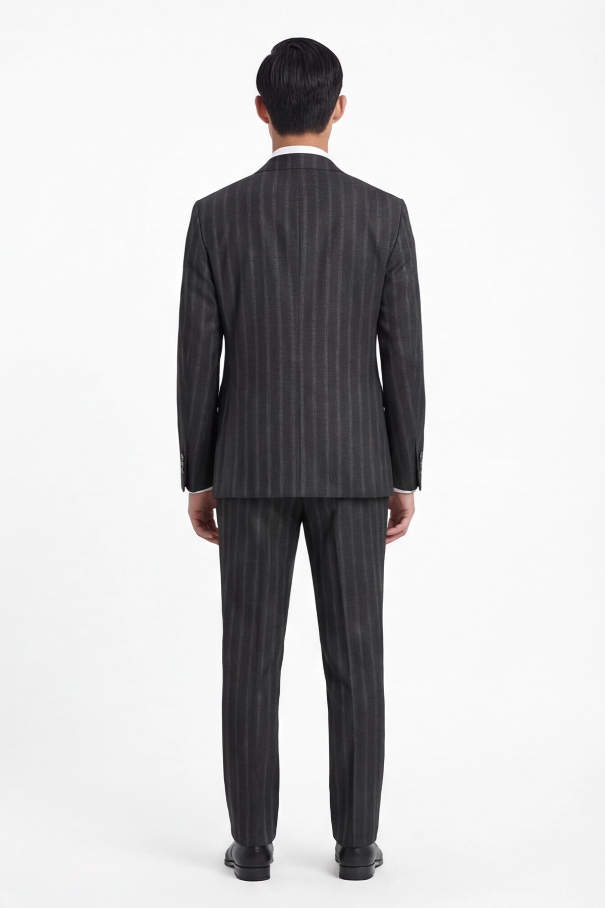 Giotelli  Erkek Viskon Karışımlı 8 Drop Klasik Siyah Yelekli Takım Elbise - Görsel 4