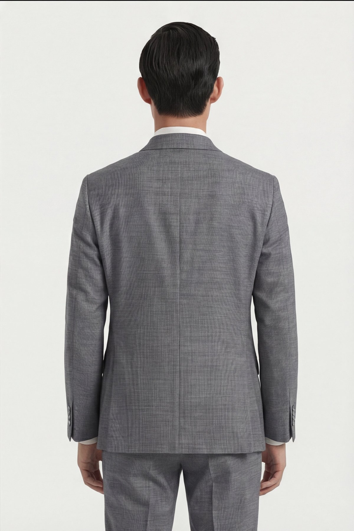 Giotelli  Erkek Viskon Karışımlı 5 Drop Klasik Antrasit Takım Elbise - Görsel 4