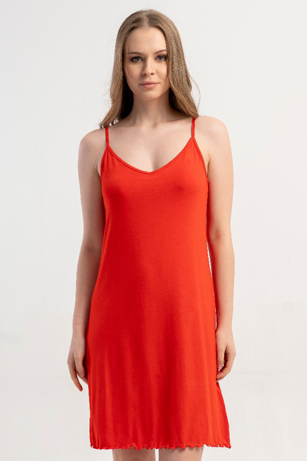 Vienetta Kadın Vıscon V Yaka Ip Askılı Gecelik , 601006