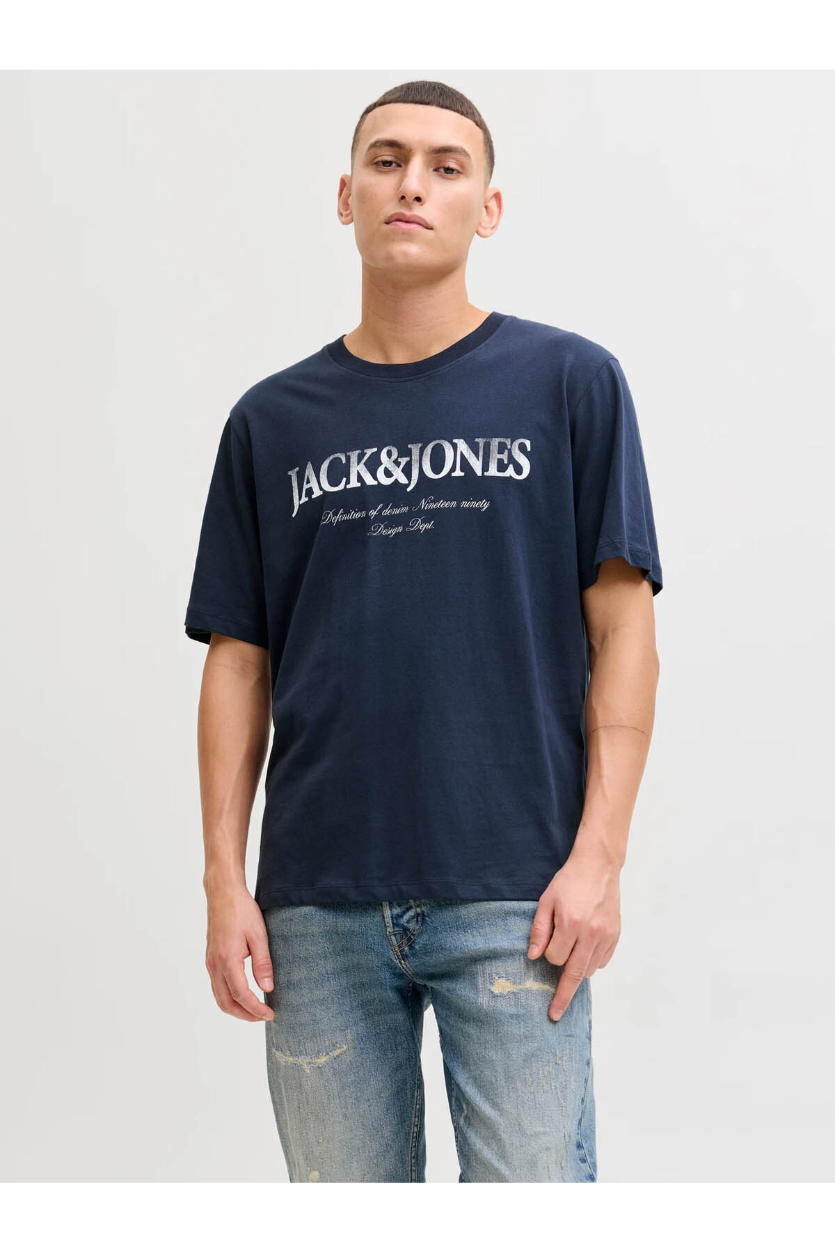 Jjdevın Daytona Prınt Tee Ss Crew Ln Erkek T-Shirt 12290173