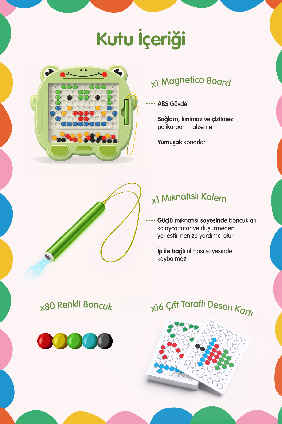 kidva Magna Frog Manyetik Kodlama Oyuncağı Kırılmaz Ekran Güçlü Mıknatıs Ekransız Montessori 3 Yaş fotoğrafı 3 (önizleme)