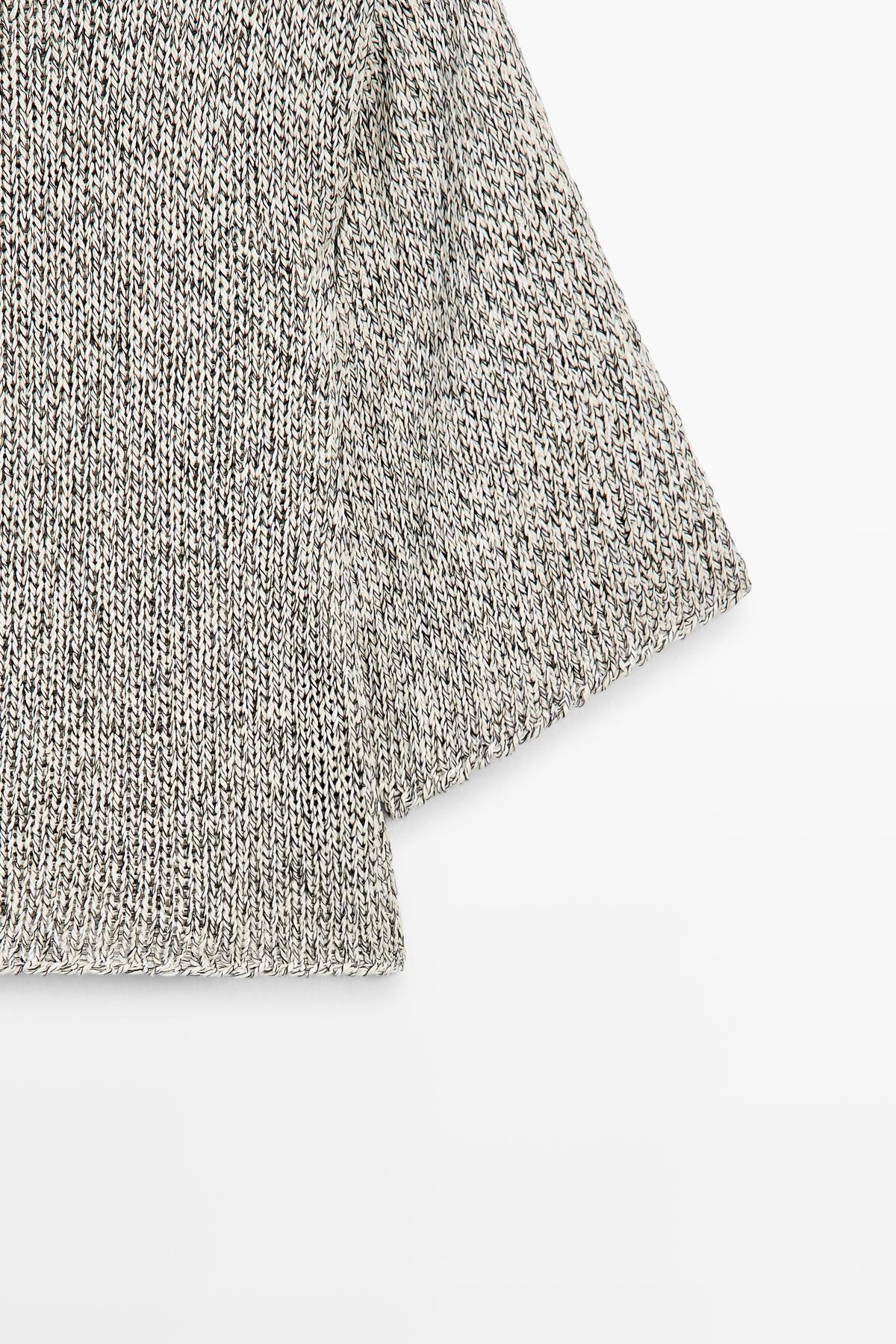 Massimo Dutti  Pamuklu katmanlı triko kazak - Görsel 6