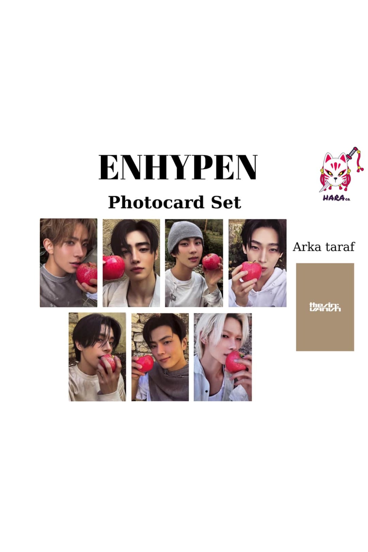 Hara Company Enhypen The Sin: Vanish Albüm Photocard Seti ( 7'li