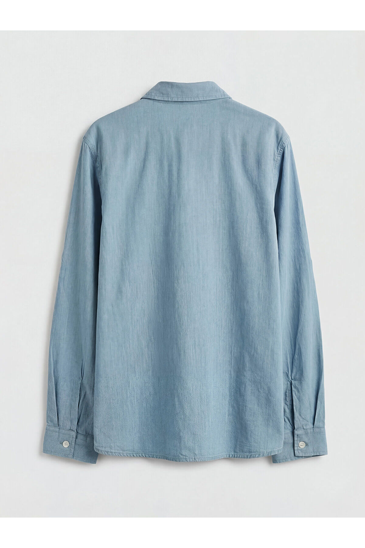 LC Waikiki Mavi Uzun Kollu Erkek Çocuk Poplin Gömlek fotoğrafı 2 (önizleme)