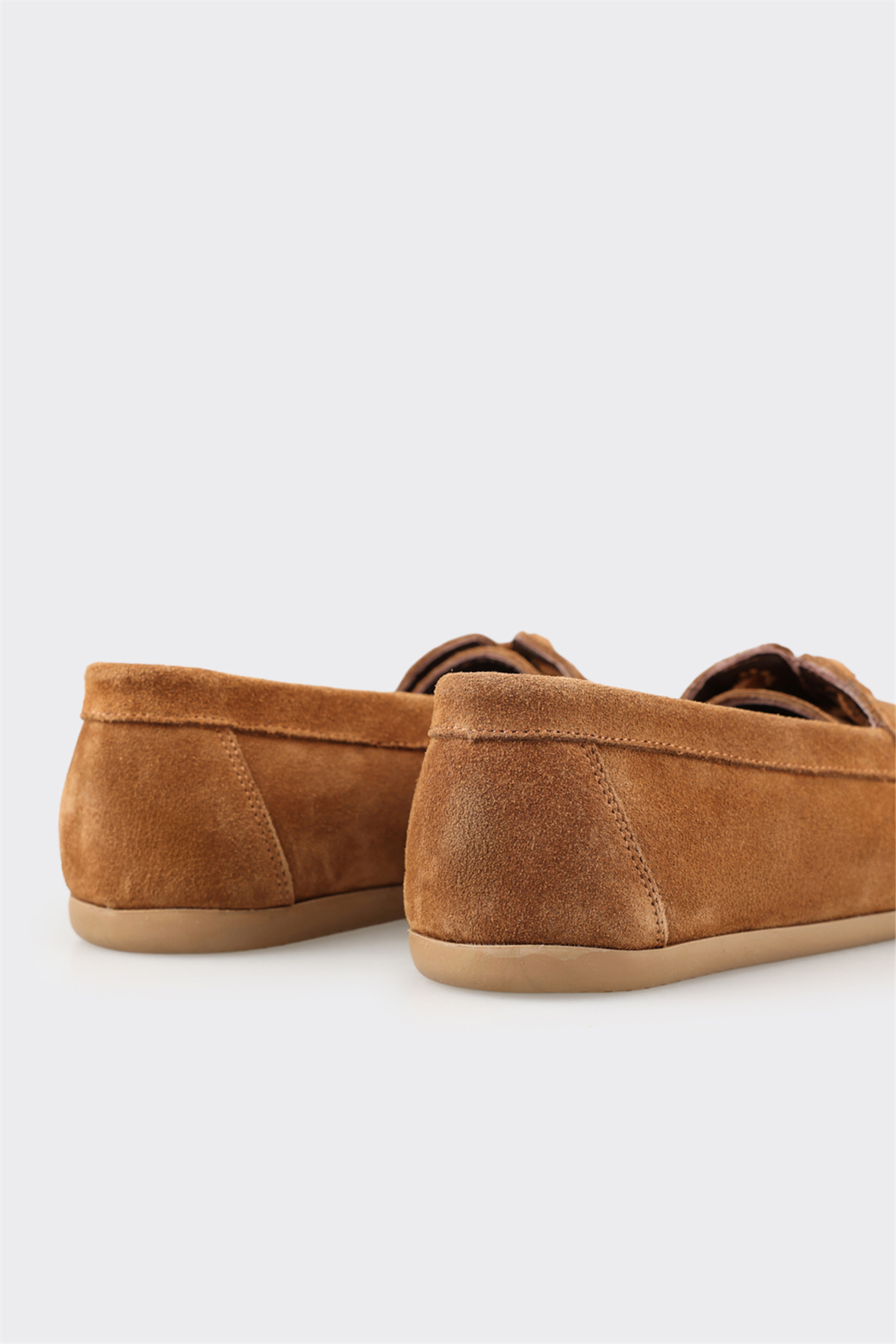 Elle Shoes Taba Deri Kadın Günlük Ayakkabı görsel 5
