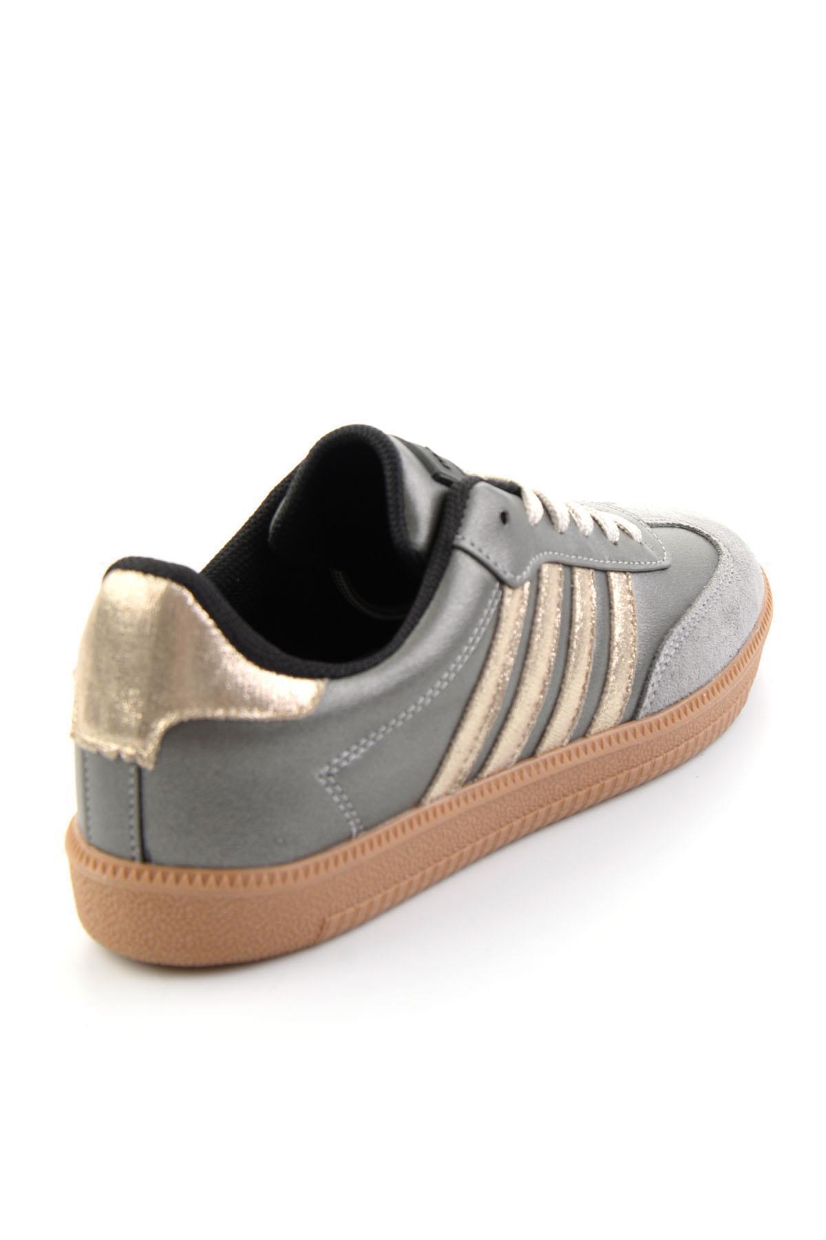 Bambi  Platin Füme Kadın Sneaker K01093400709 - Görsel 3