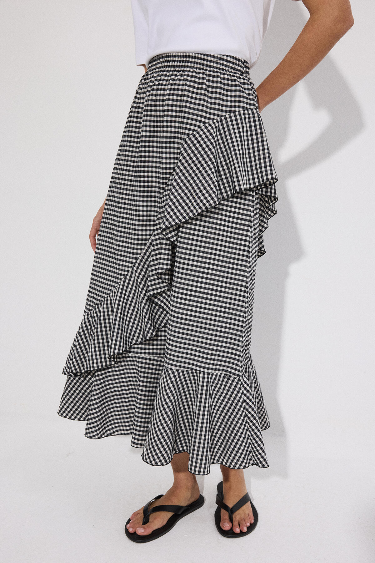 Touche Prive  PÖTİKARE PİLELİ ETEK - Görsel 4