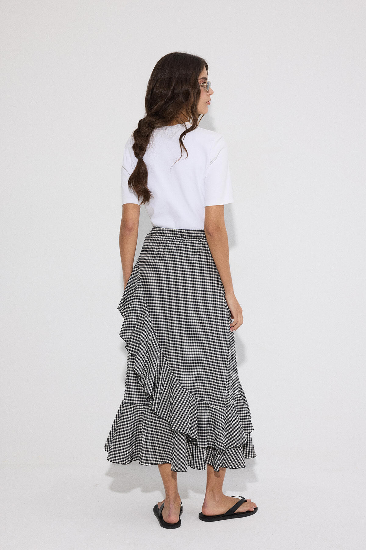 Touche Prive  PÖTİKARE PİLELİ ETEK - Görsel 5