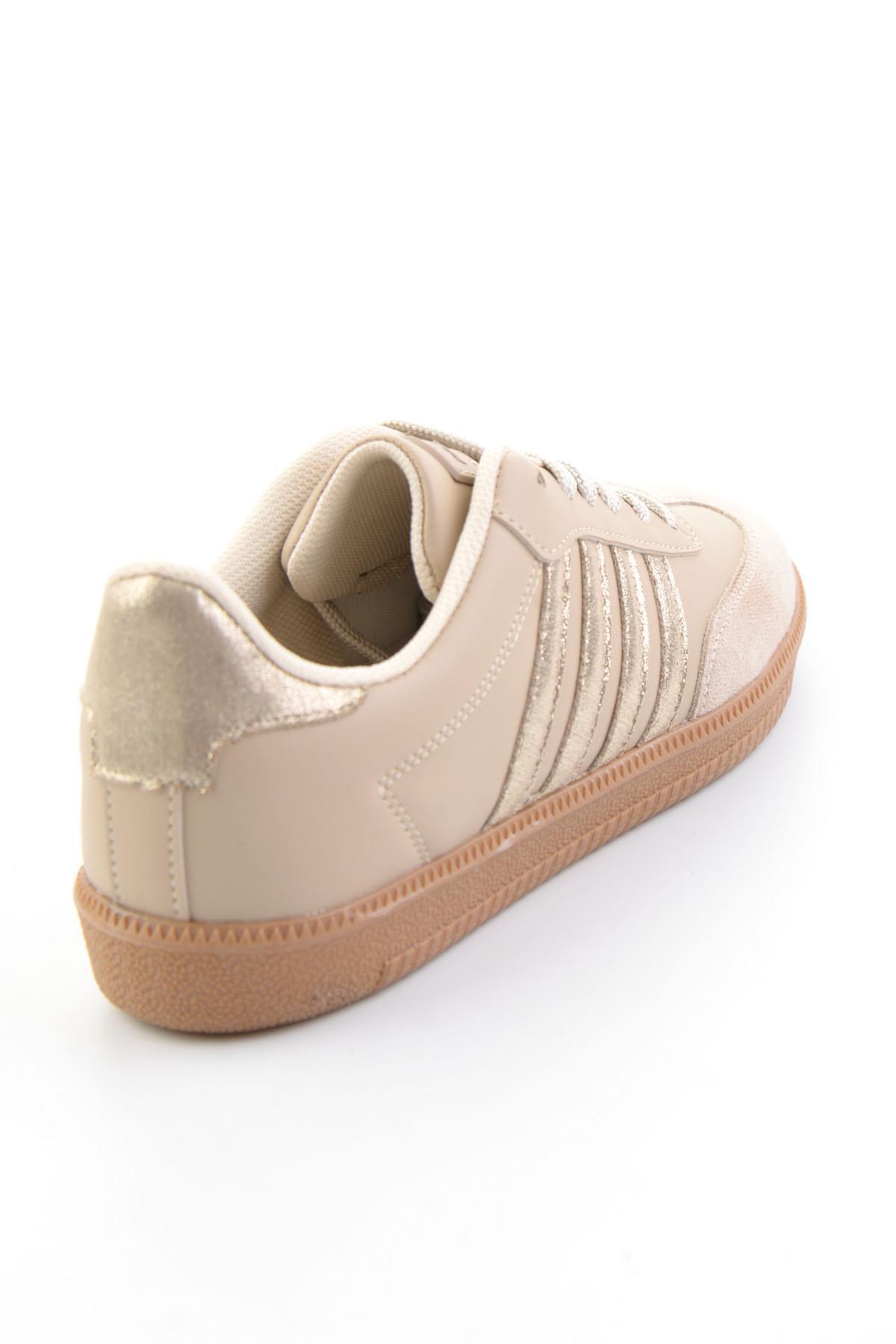 Bambi  Bej Kadın Sneaker K01093400709 - Görsel 4