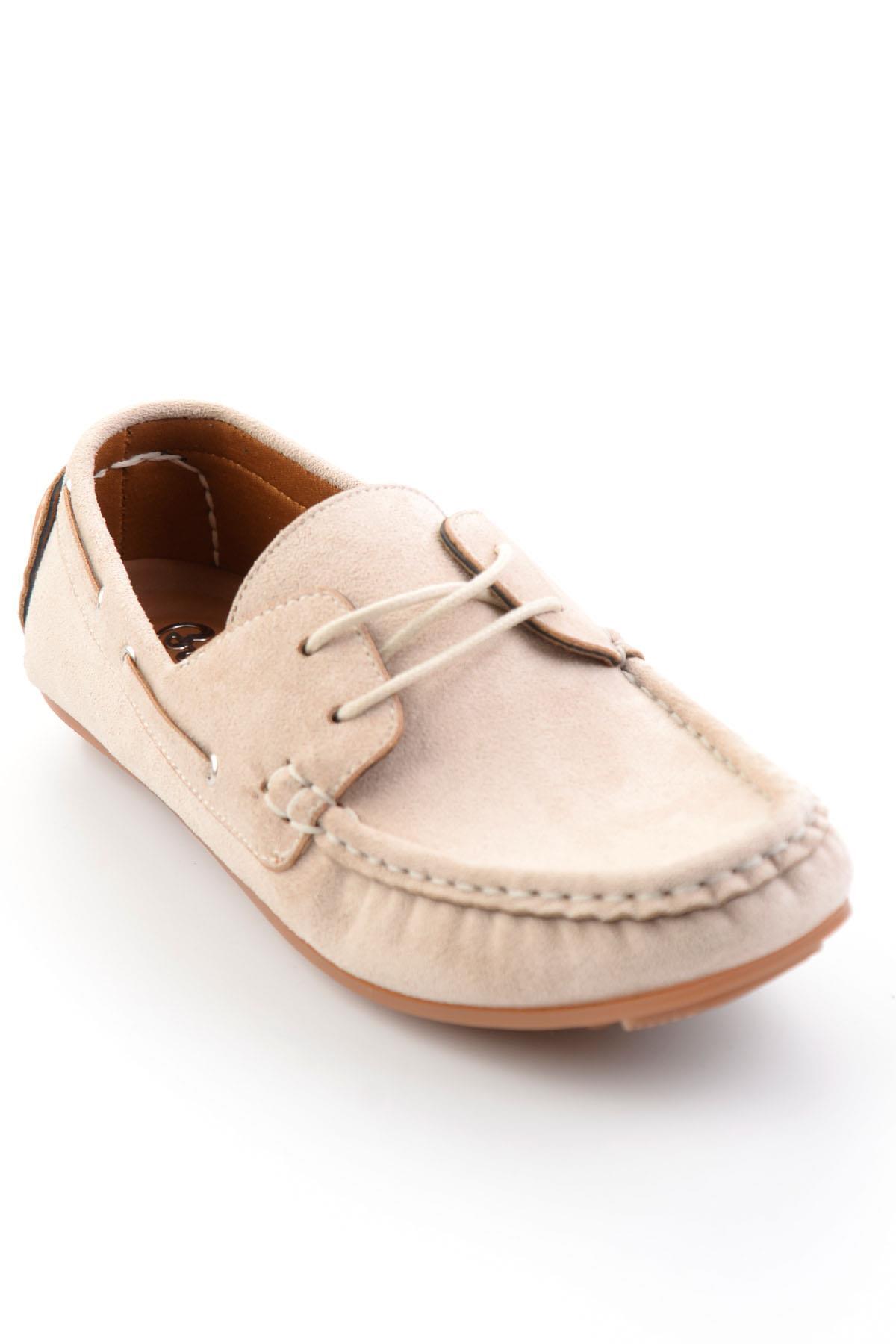 Bambi Bej Kadın Loafer Ayakkabı K01309000572 görsel 3