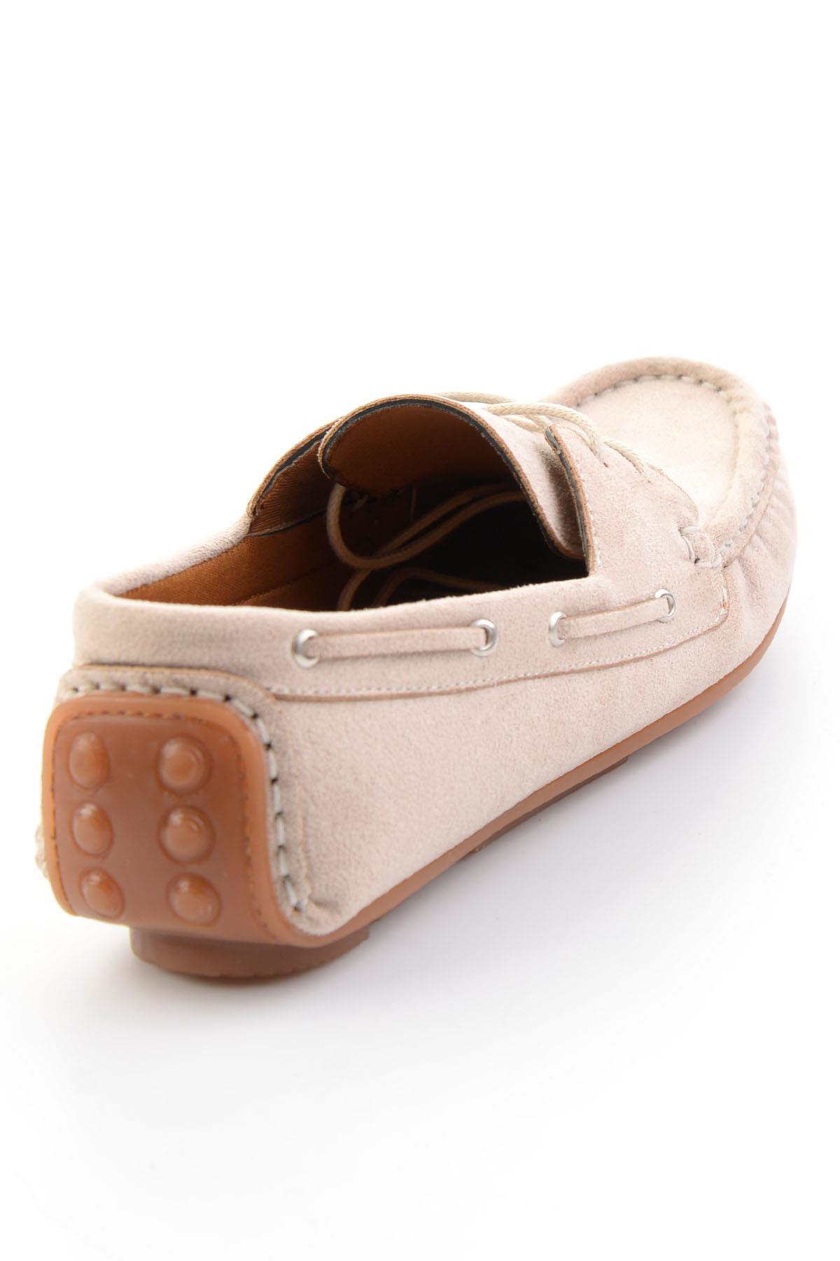 Bambi Bej Kadın Loafer Ayakkabı K01309000572 görsel 4