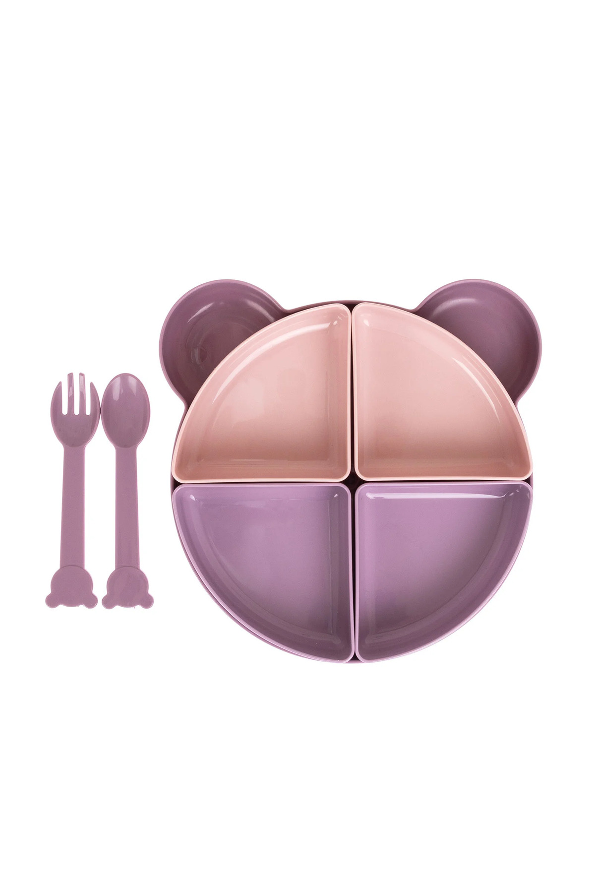 Baby Plus 7 parça yemek seti Lila-Mor fotoğrafı 3 (önizleme)