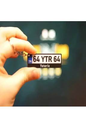 Yeterix Kşiye Özel Plaka Anahtarlık Araba Tipi