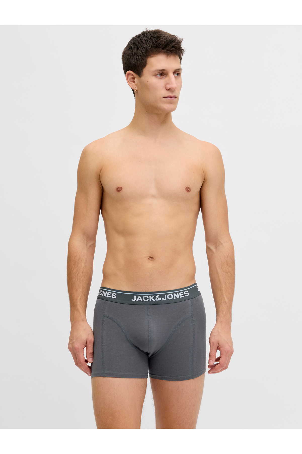 Jack & Jones Jack Jones Jactımothy Solıd Trunks 3 Pack Erkek Siyah Boxer 12291495-02 görsel 5