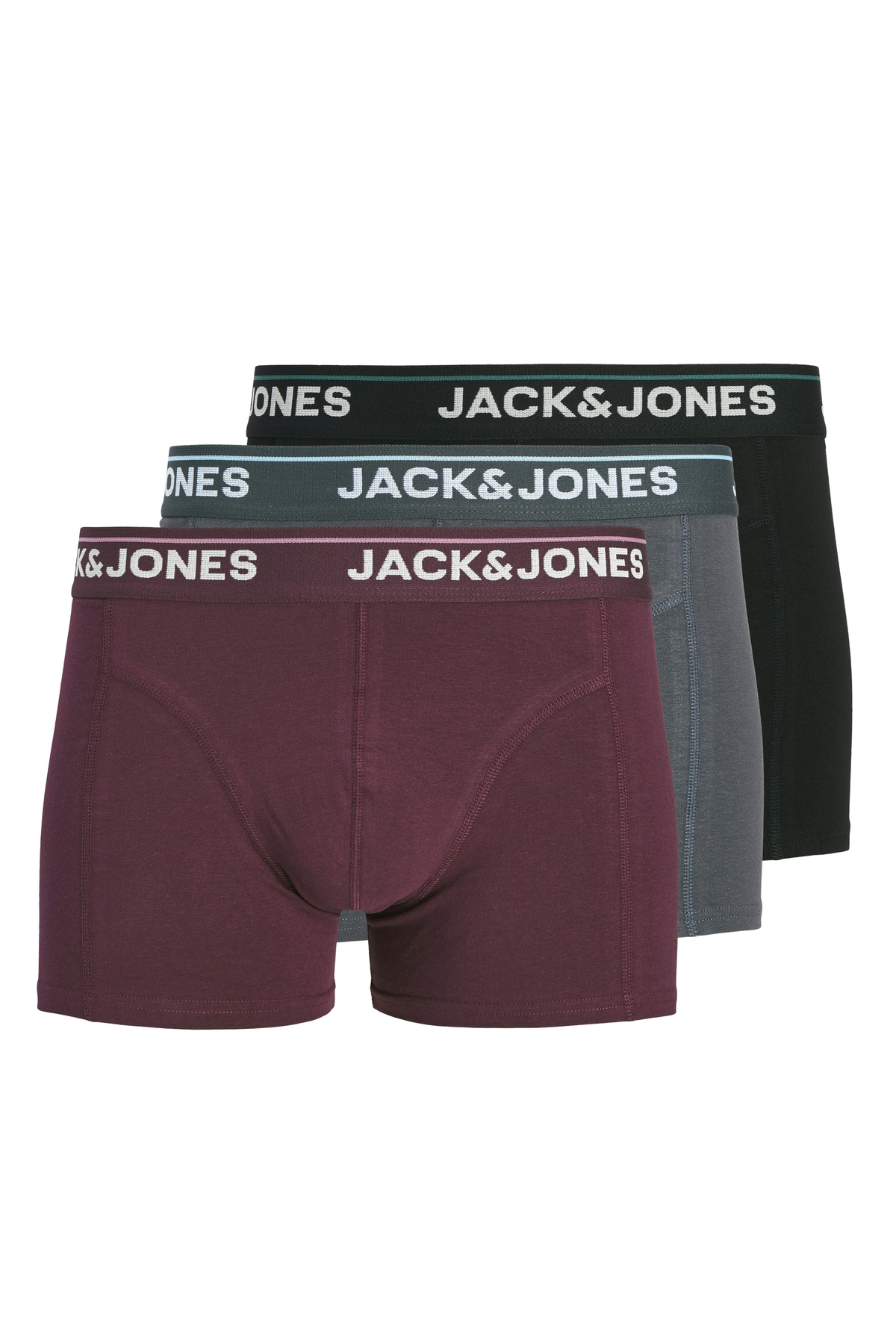 Jack & Jones Jack Jones Jactımothy Solıd Trunks 3 Pack Erkek Siyah Boxer 12291495-02