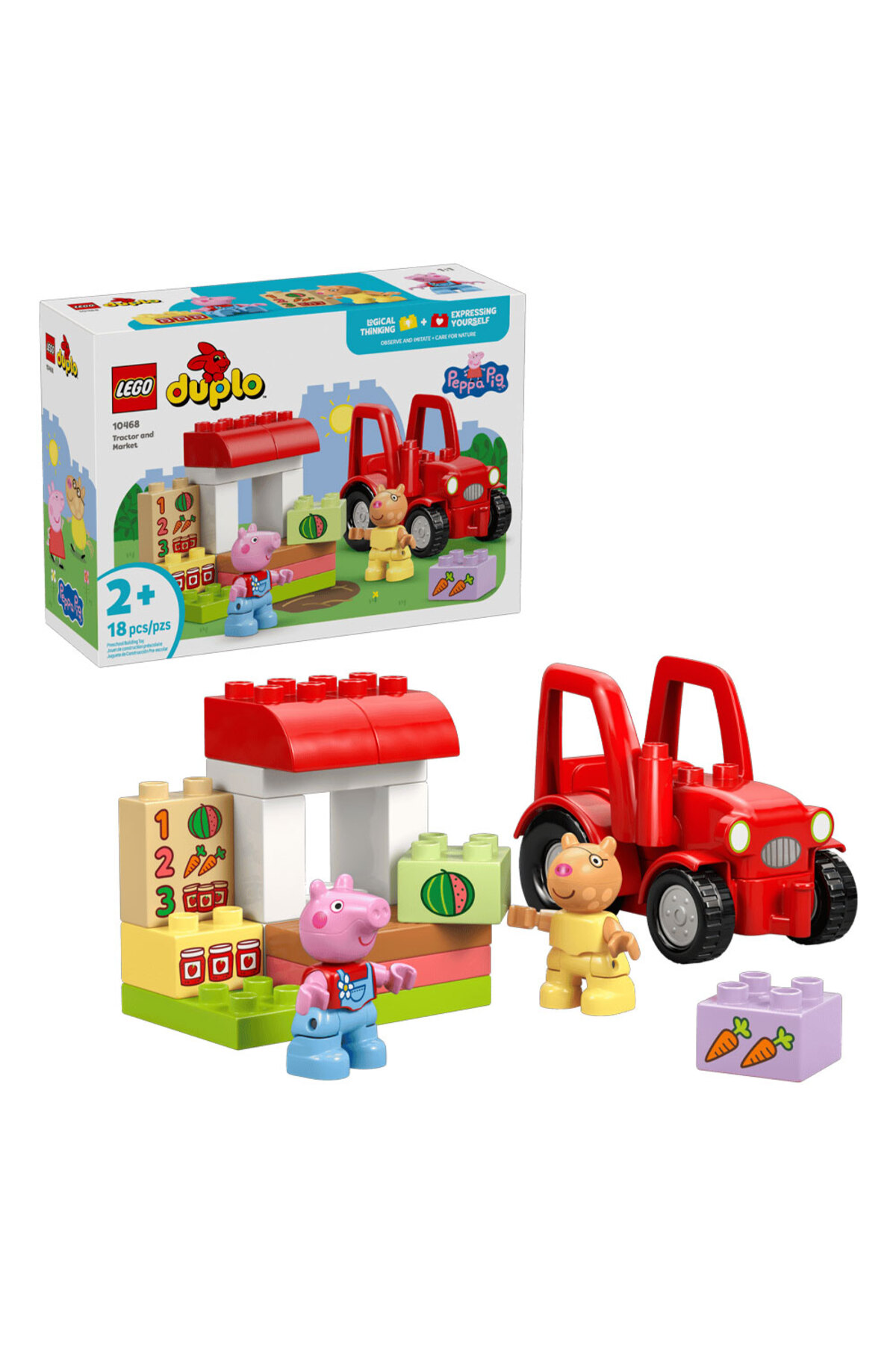 LEGO ® DUPLO® Ciągnik i targ 10468 – zestaw konstrukcyjny dla dzieci w wieku ...