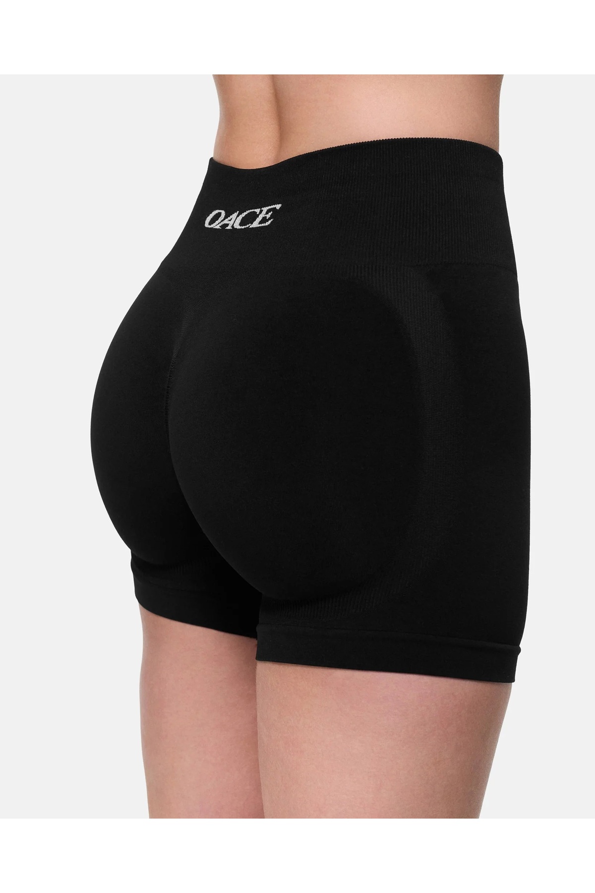 baim x Scrunch Seamless Countoure Push Up Düz Büzgülü Spor Kısa Tayt görsel 4