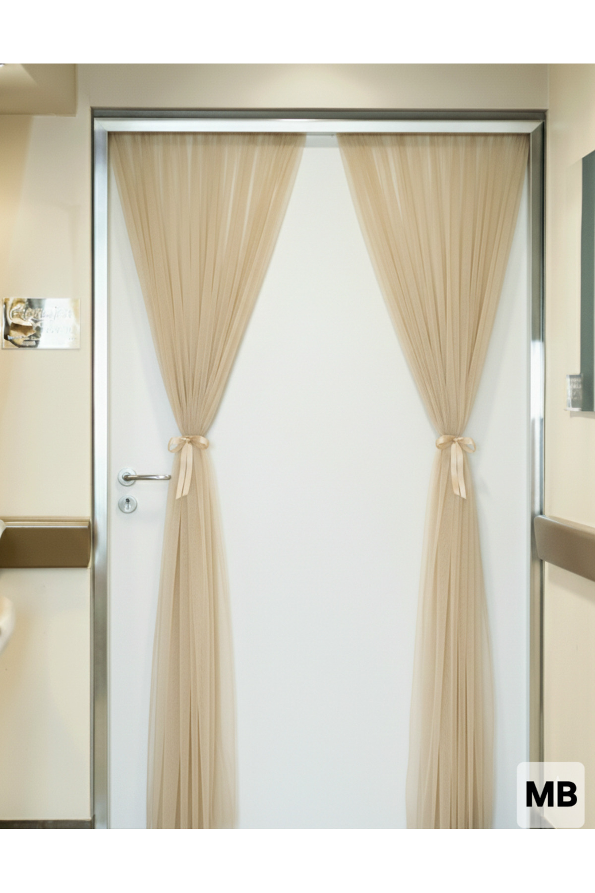 2 Hospital Rubber Door Ornament Tiles, 3+3 =6 Meters Width 4 Meters Intense Appearance