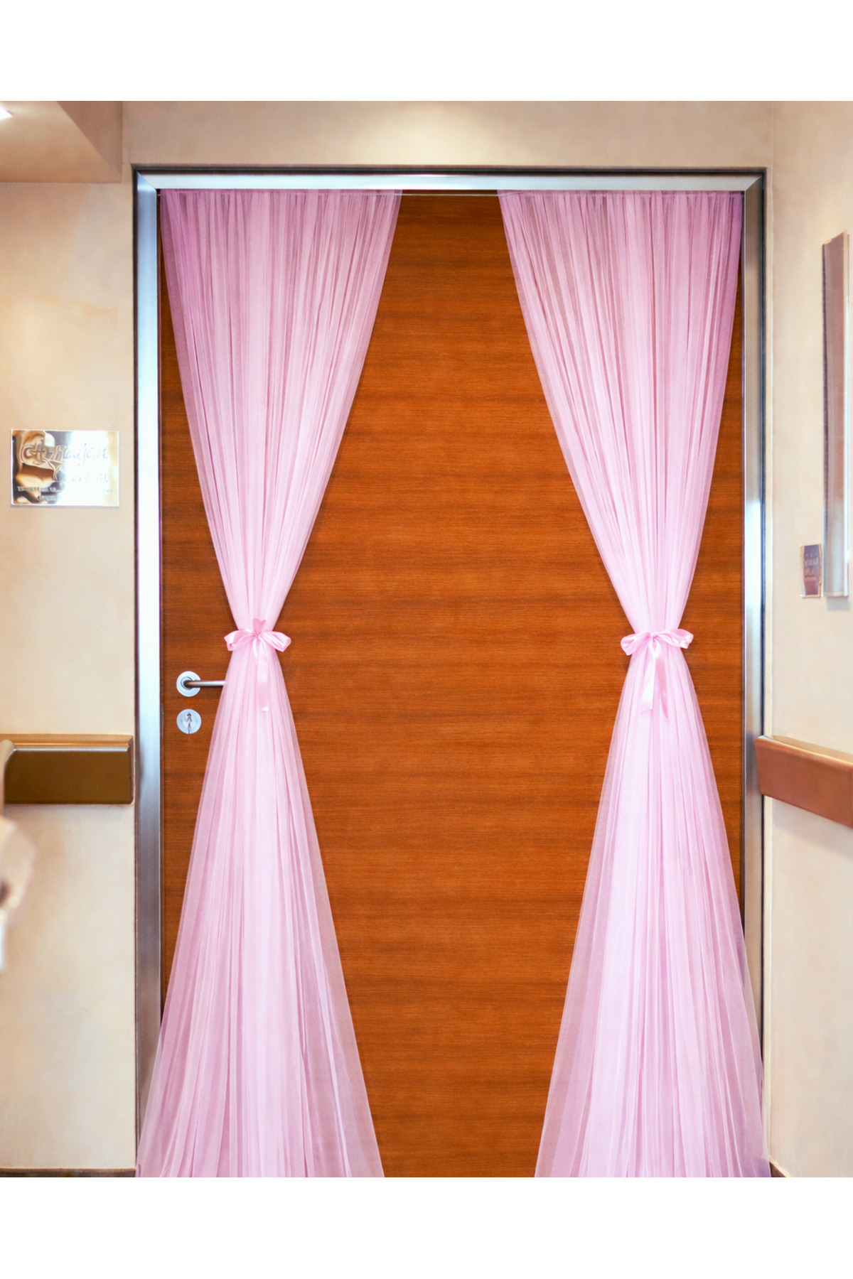 2 Hospital Rubber Door Ornament Tiles, 3+3 =6 Meters Width 4 Meters Intense Appearance