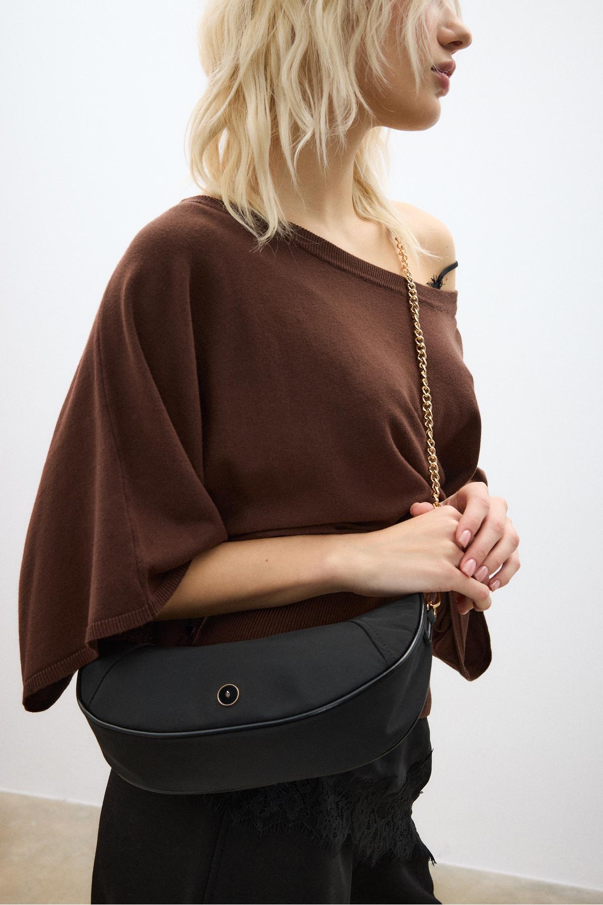 Nylon moon crossbody bag