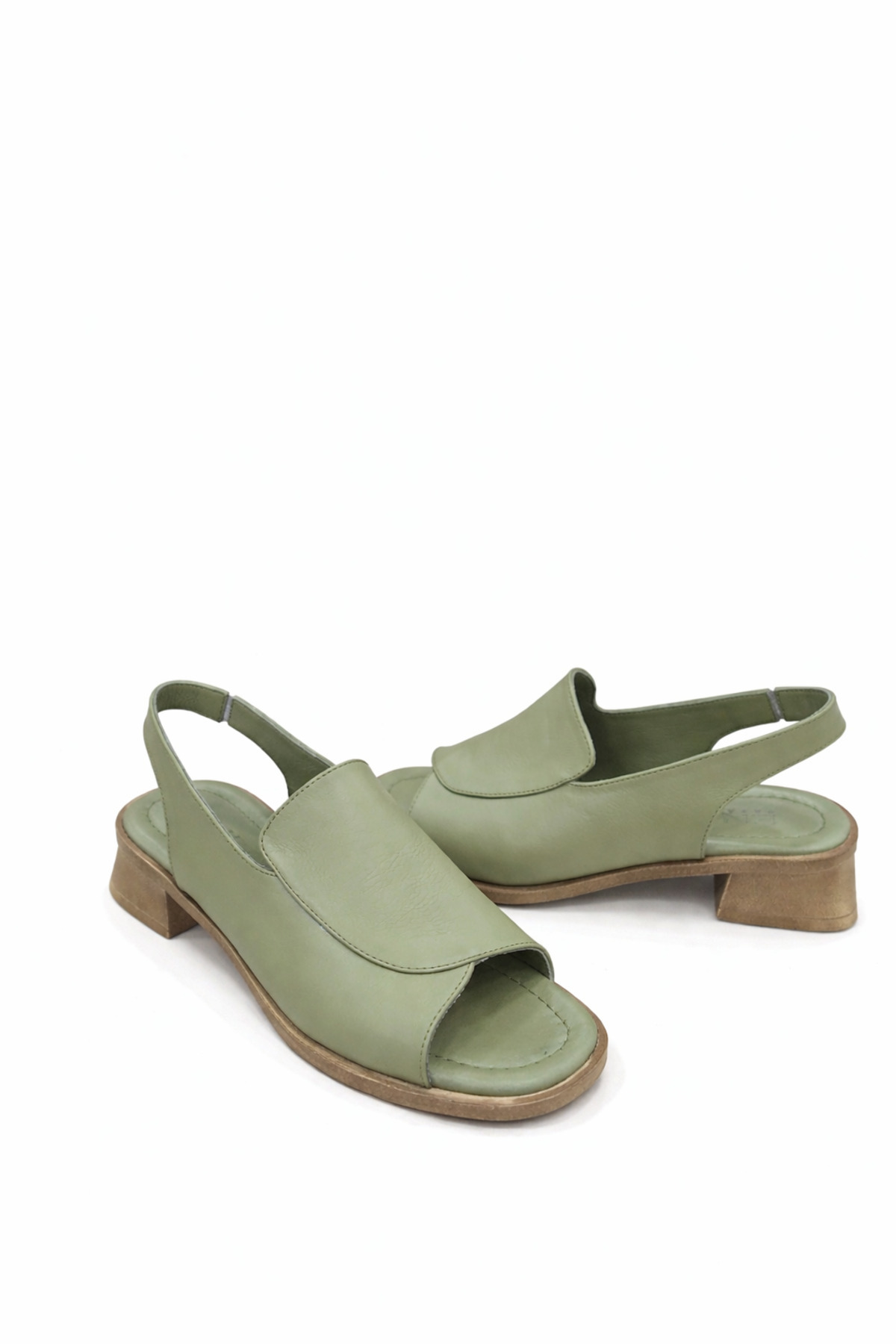Clarivol  Hakiki Deri Kadın Topuklu Sandalet - Görsel 2
