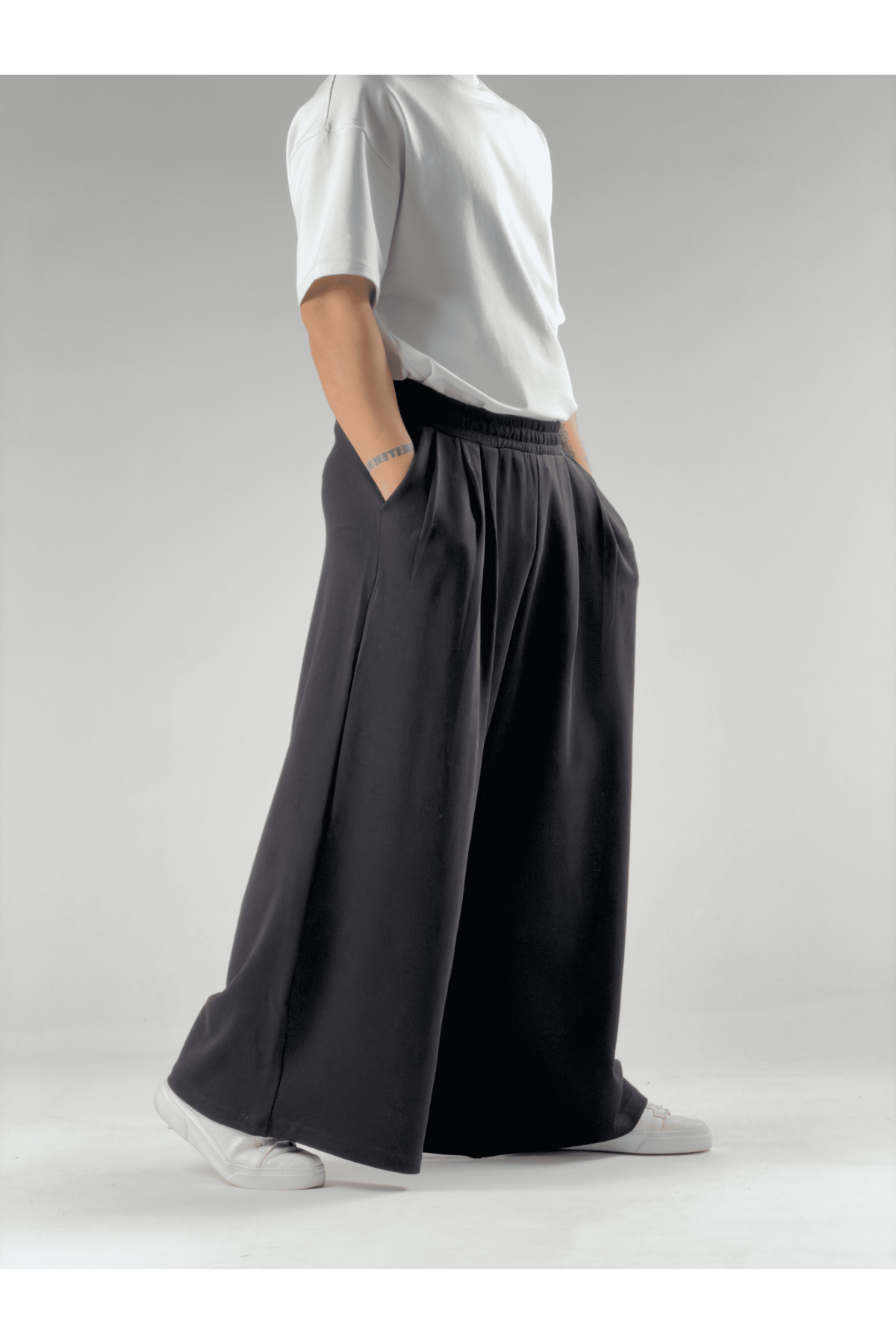 COCOPELLI  Oversize Samurai Siyah Erkek Pantolon COC2904 - Görsel 3